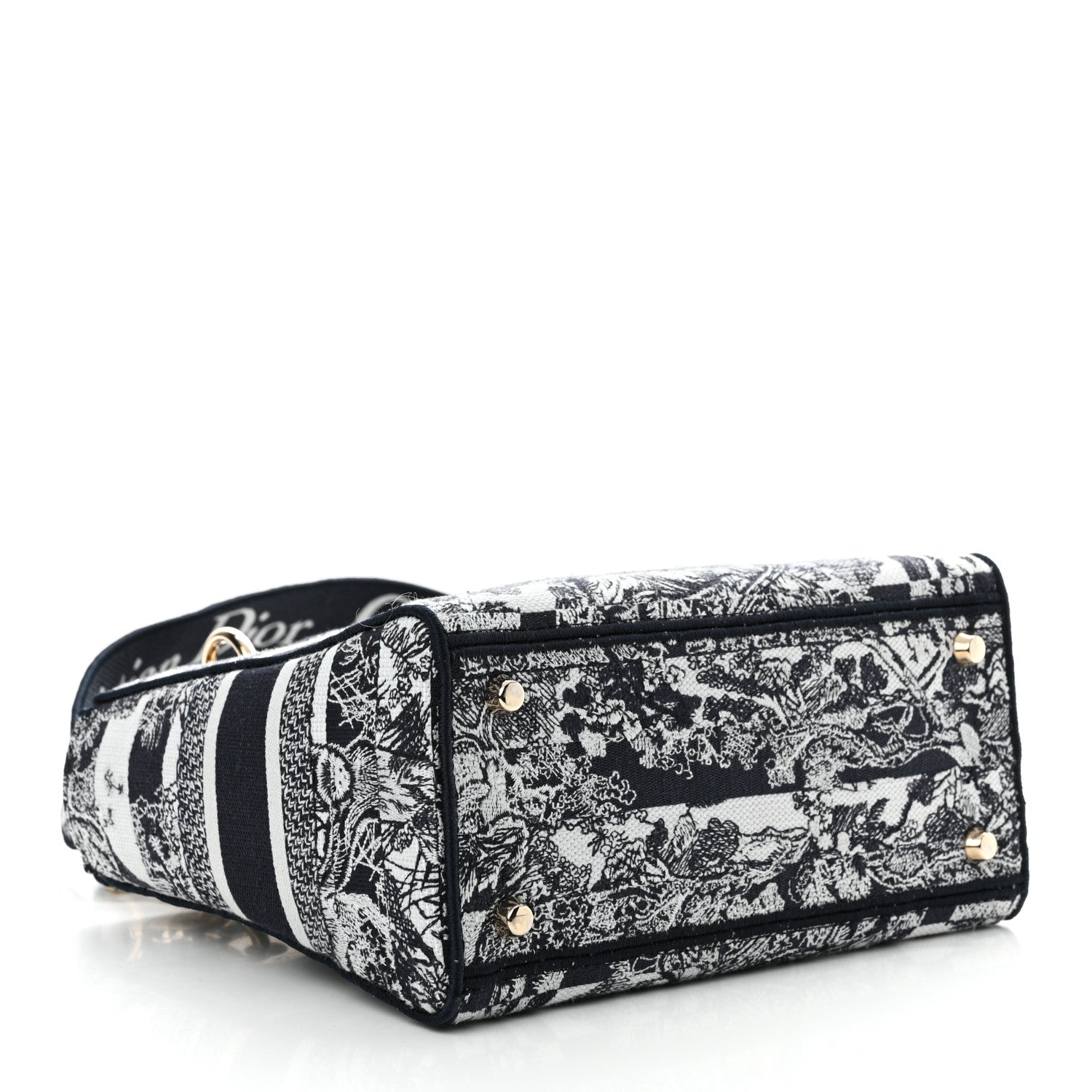 Christian Dior Canvas Toile De Jouy Embroidered Medium Lady D-Lite 4 of 12