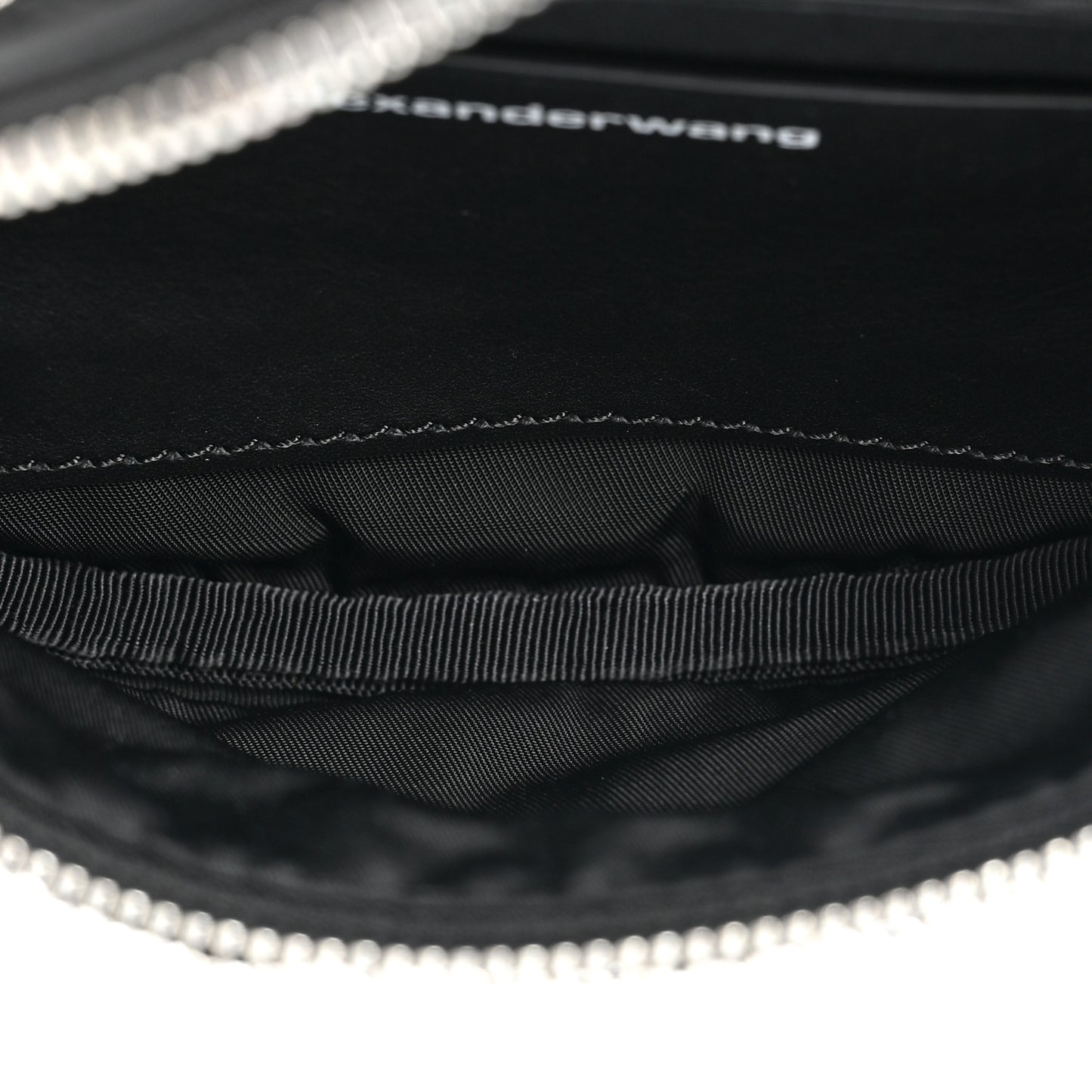 Rhinestone Mesh Mini Attica Belt Bag Black