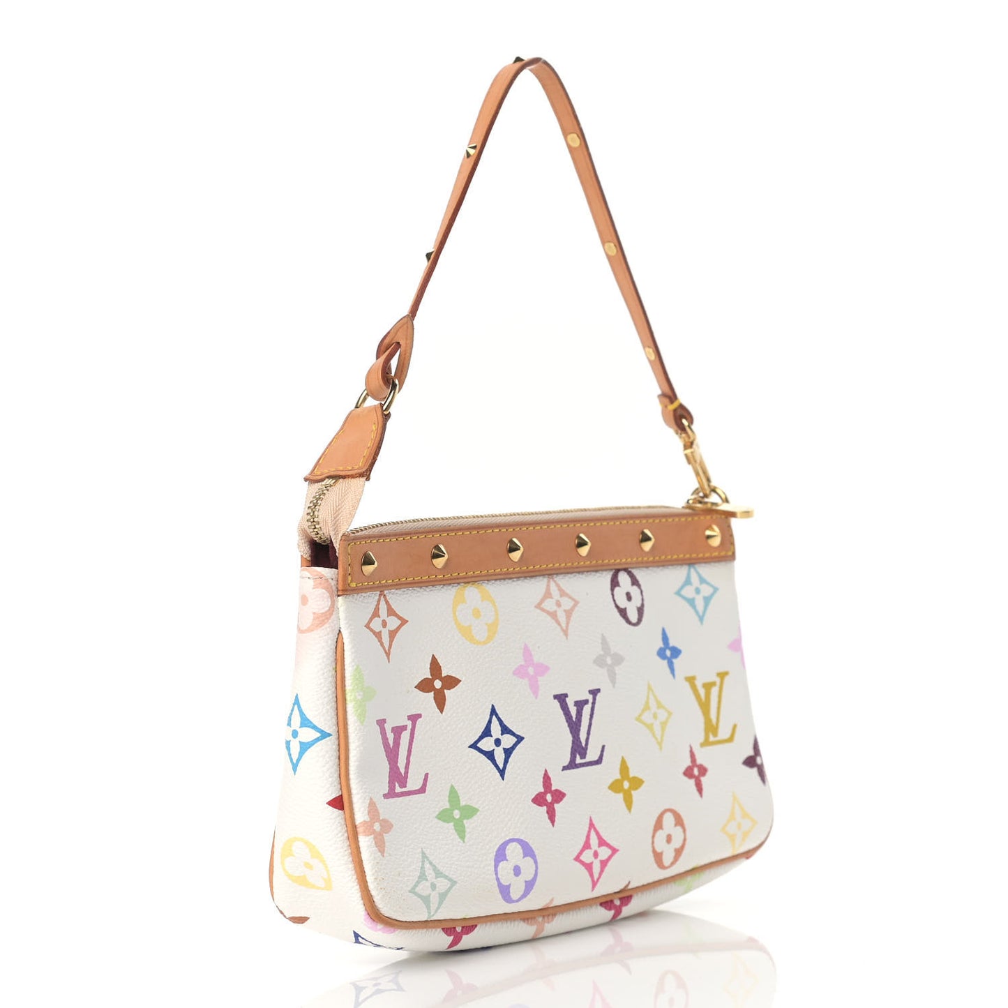 Monogram Multicolor Pochette Accessories White
