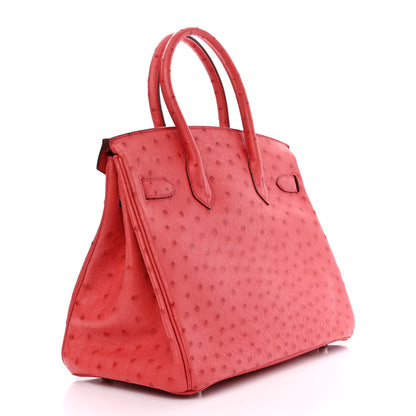 Hermes Ostrich Birkin 30 Bougainvillea 3 of 13