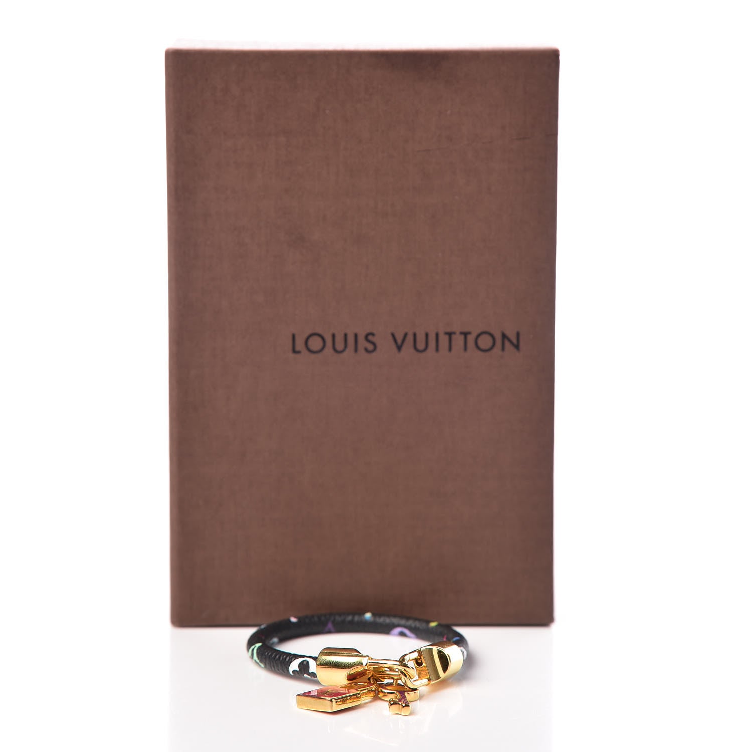 Louis Vuitton Monogram Multicolor Luck It Bracelet 19 Black 5 of 5