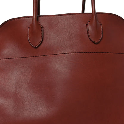 The Row Polished Saddle Calfskin Soft Margaux 15 Cognac 7 of 9