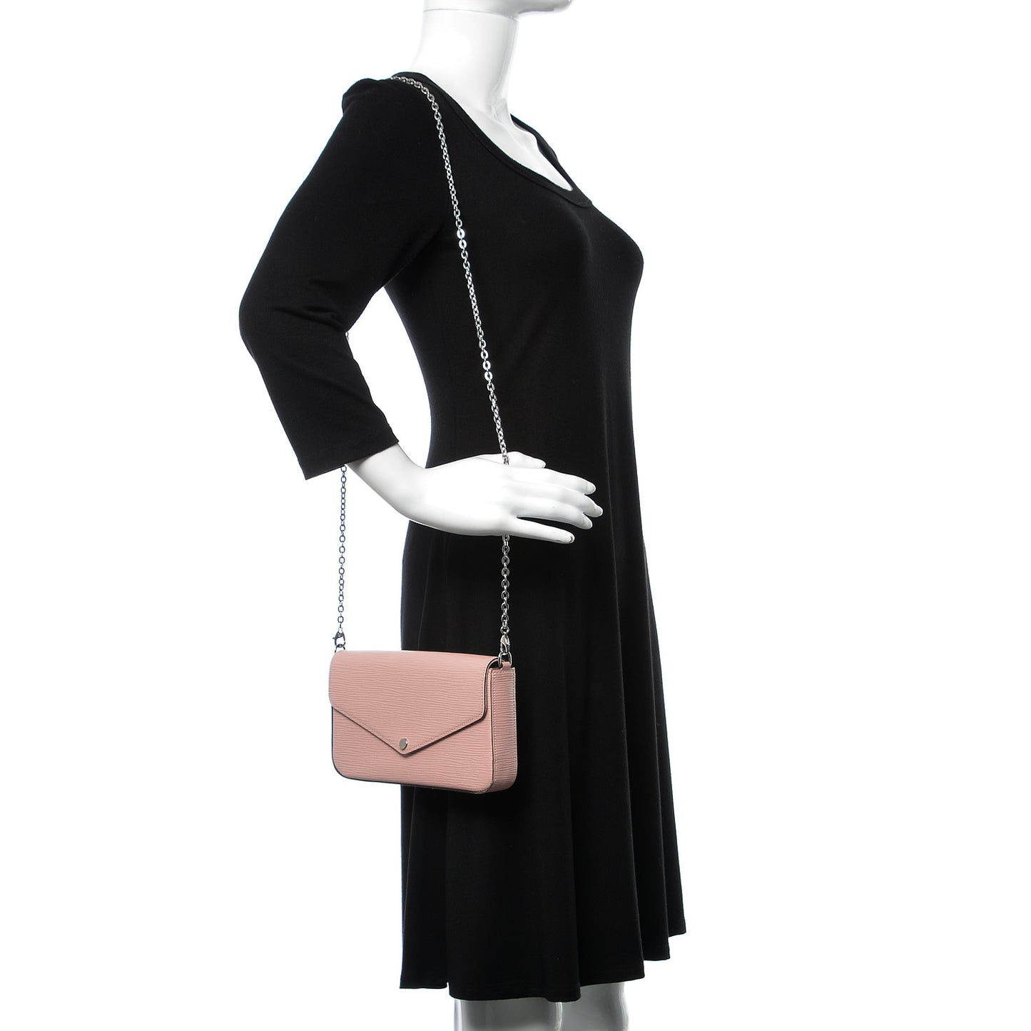 Epi Pochette Felicie Rose Ballerine
