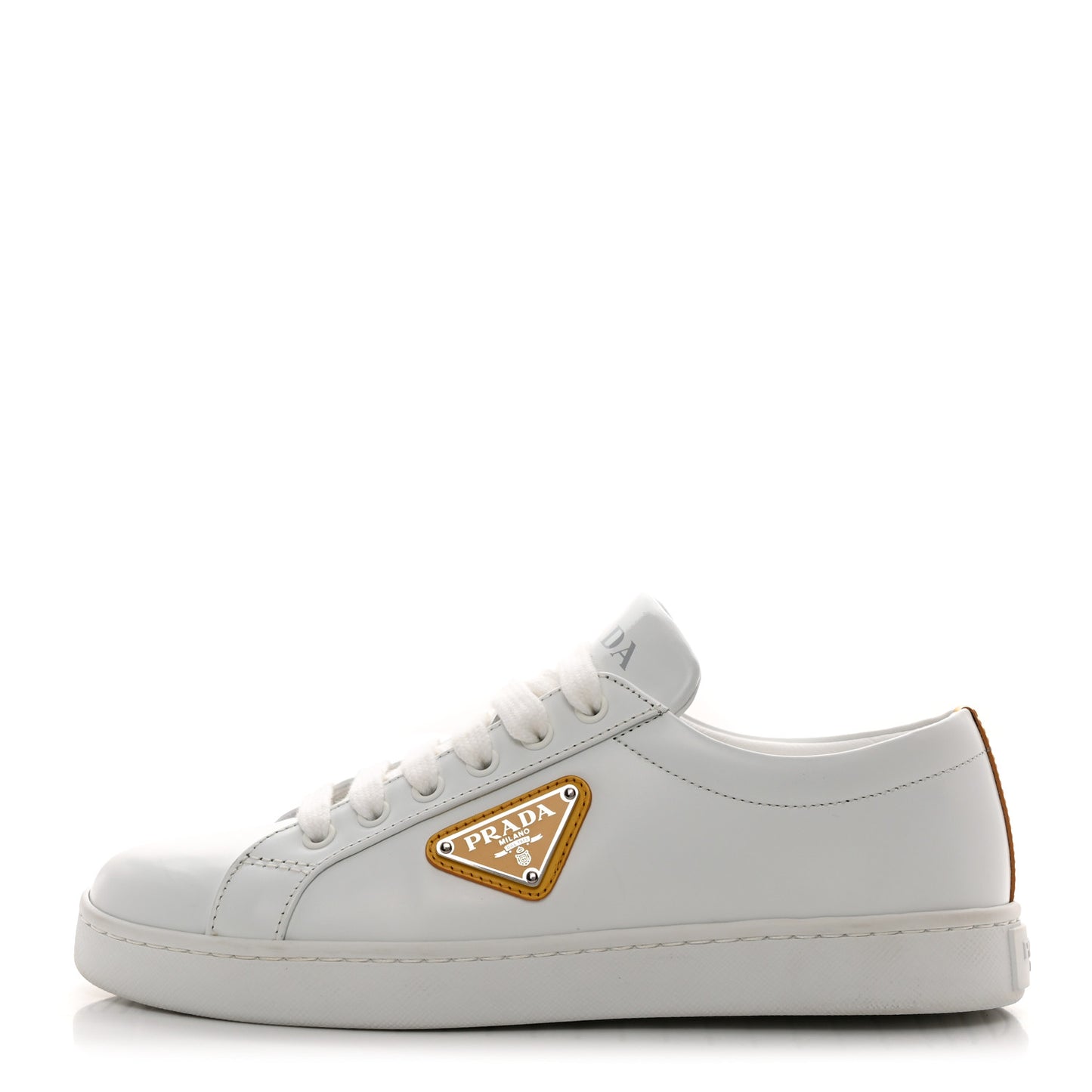 Spazzolato Rois Metal Triangle Logo 25mm Sneakers 35.5 White Soleil