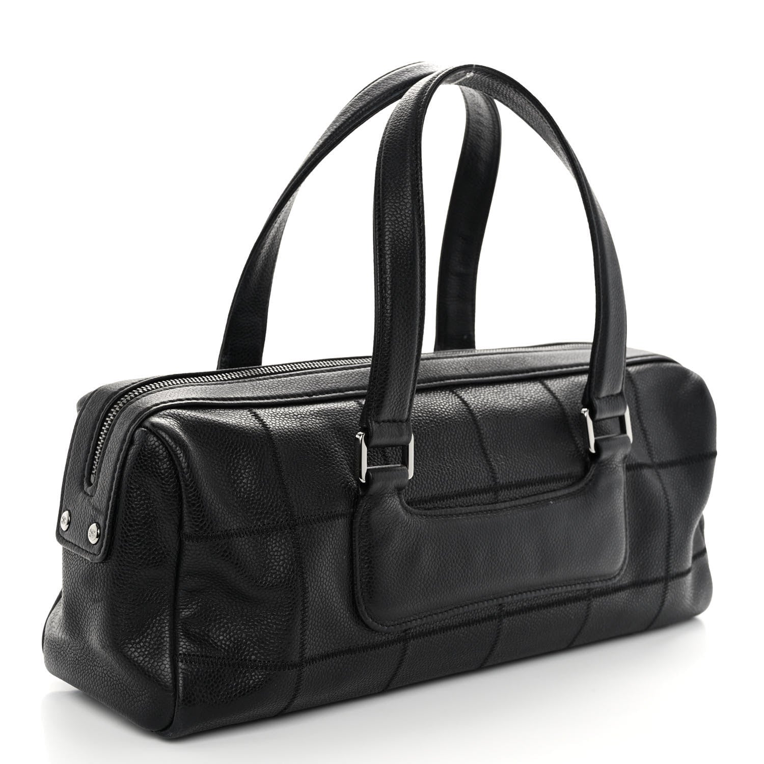 Chanel Caviar Square Stitched Tote Black 3 of 10
