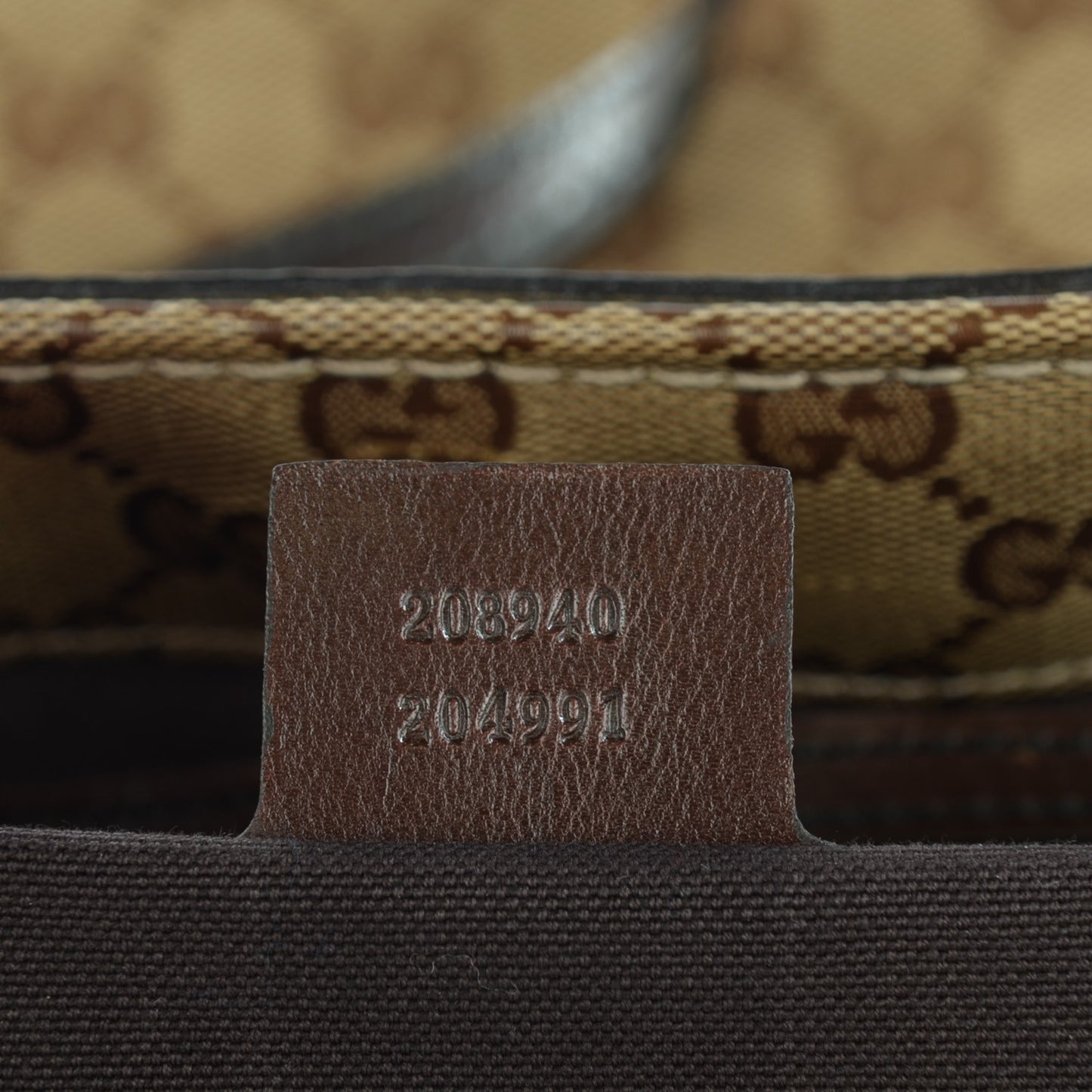 Crystal Monogram Large Babouska Vertical Shopping Tote Brown