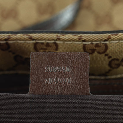 Gucci Crystal Monogram Large Babouska Vertical Shopping Tote Brown 6 of 7