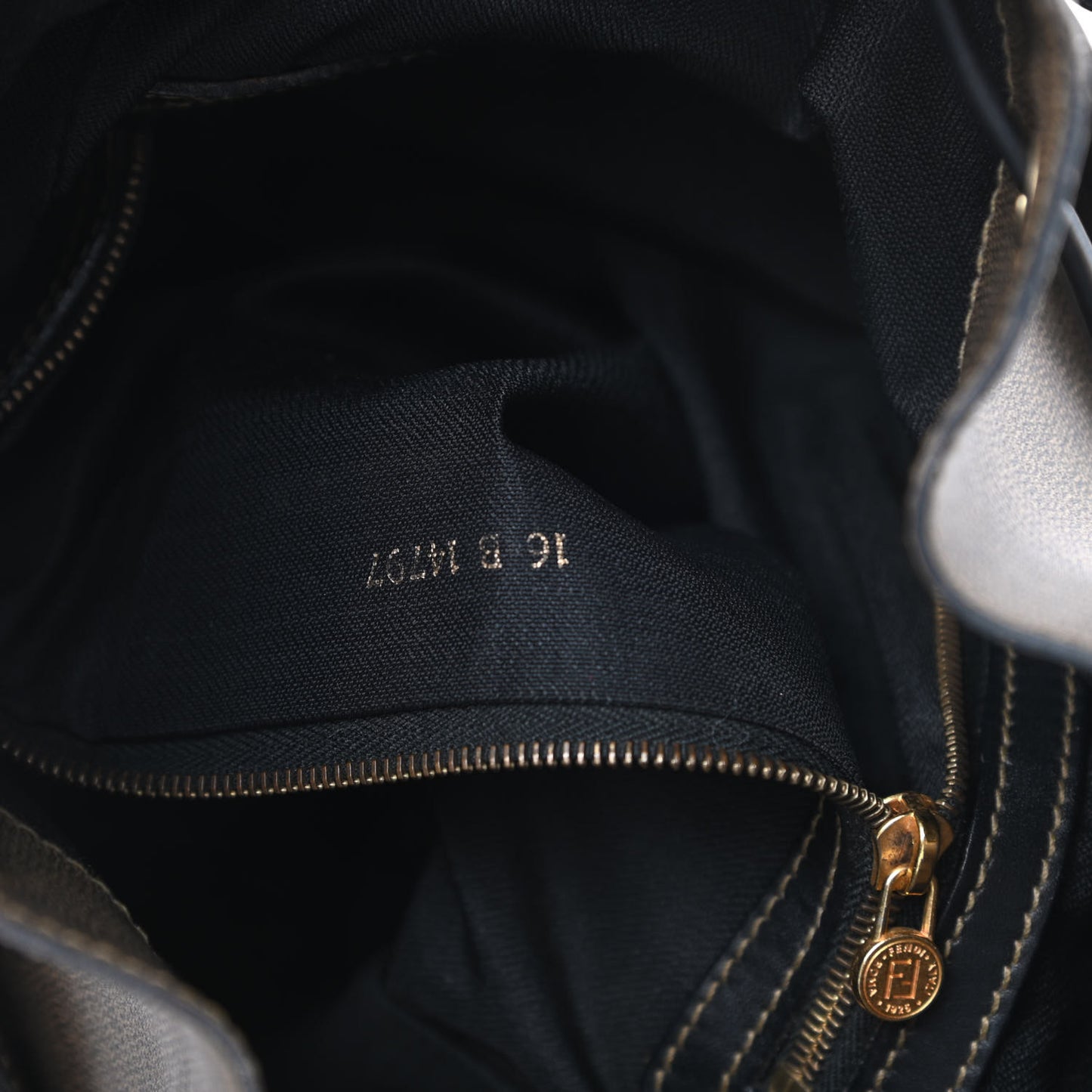 Coated Canvas Bucket Bag Brown