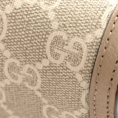 Gucci GG Supreme Monogram Textured Dollar Calfskin Super Mini Dionysus Shoulder Bag Beige Mystic White Oatmeal 12 of 12