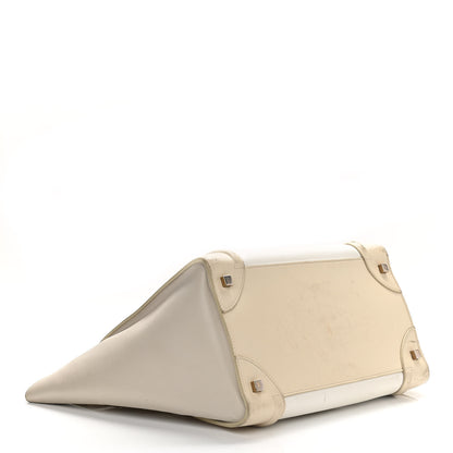 Celine Smooth Calfskin Mini Tri-Color Luggage White 4 of 31