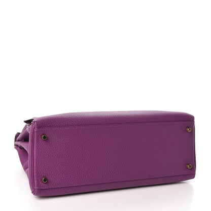 Hermes Togo Kelly Retourne 35 Anemone 5 of 35