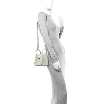 Hermes Taurillon Clemence Mini Lindy 20 Gris Neve 2 of 11