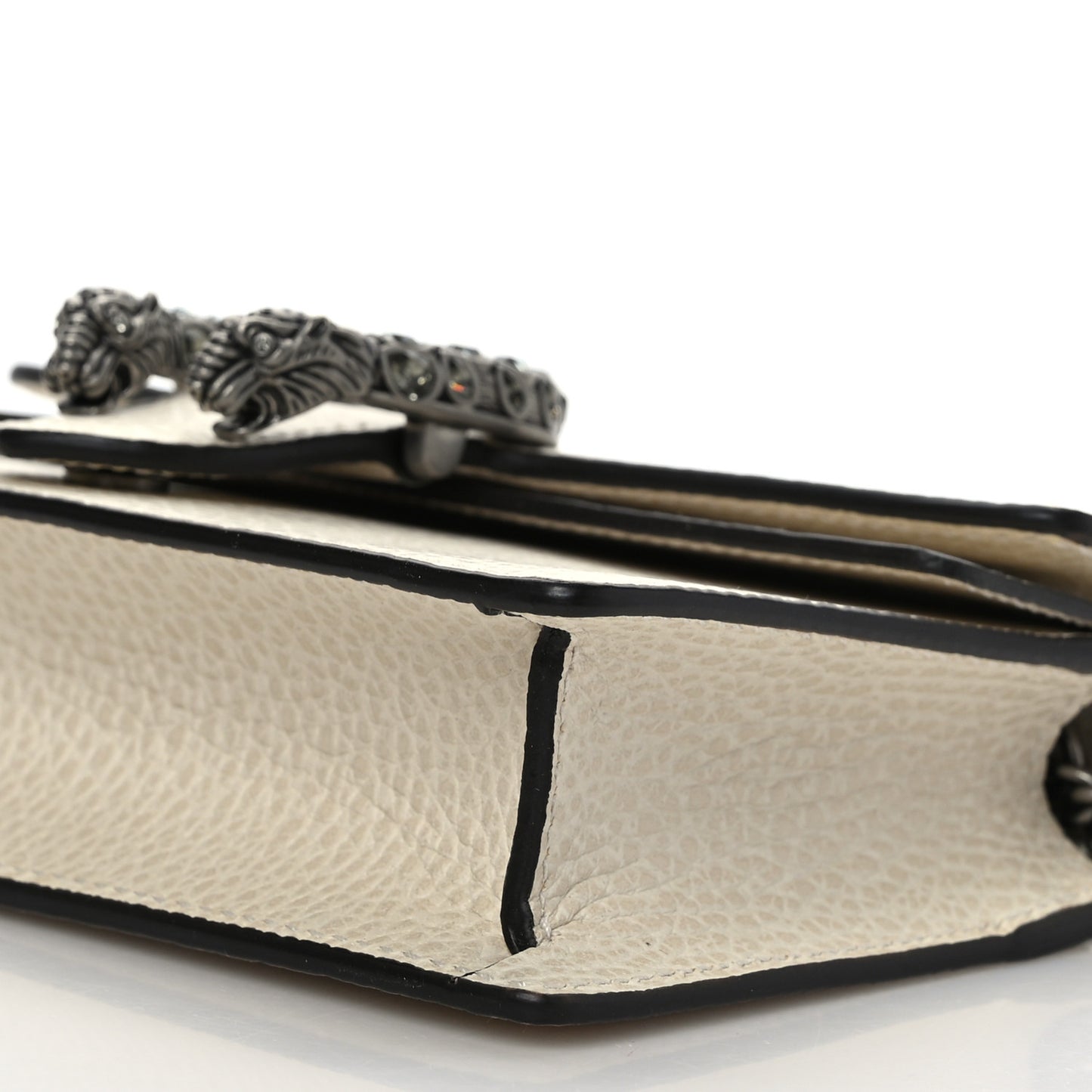 Dollar Calfskin Crystal Super Mini Dionysus Shoulder Bag Mystic White Black Diamond