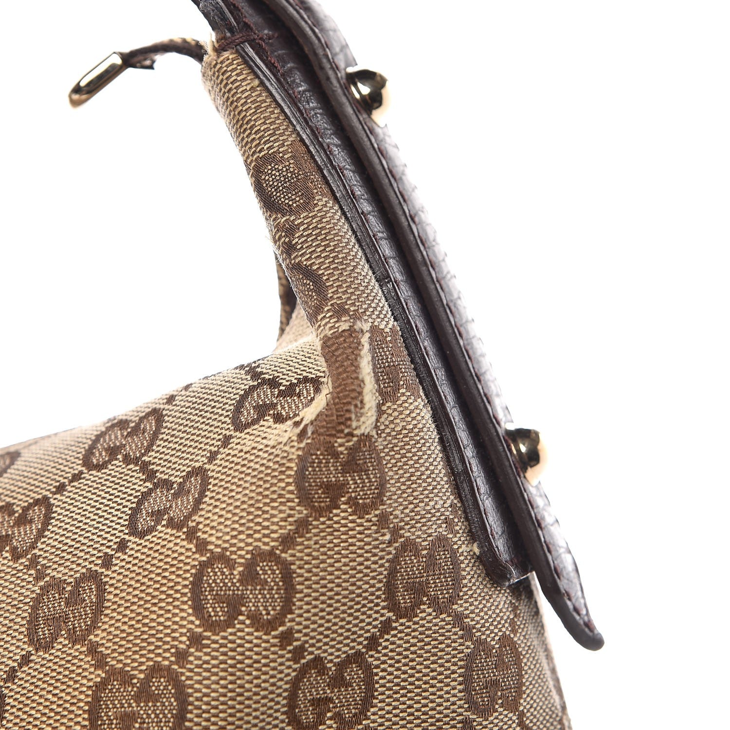 Gucci Monogram Medium Horsebit Chain Hobo Dark Brown 16 of 16