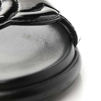 Chanel Patent CC Slide Sandals 38.5 Black 8 of 13