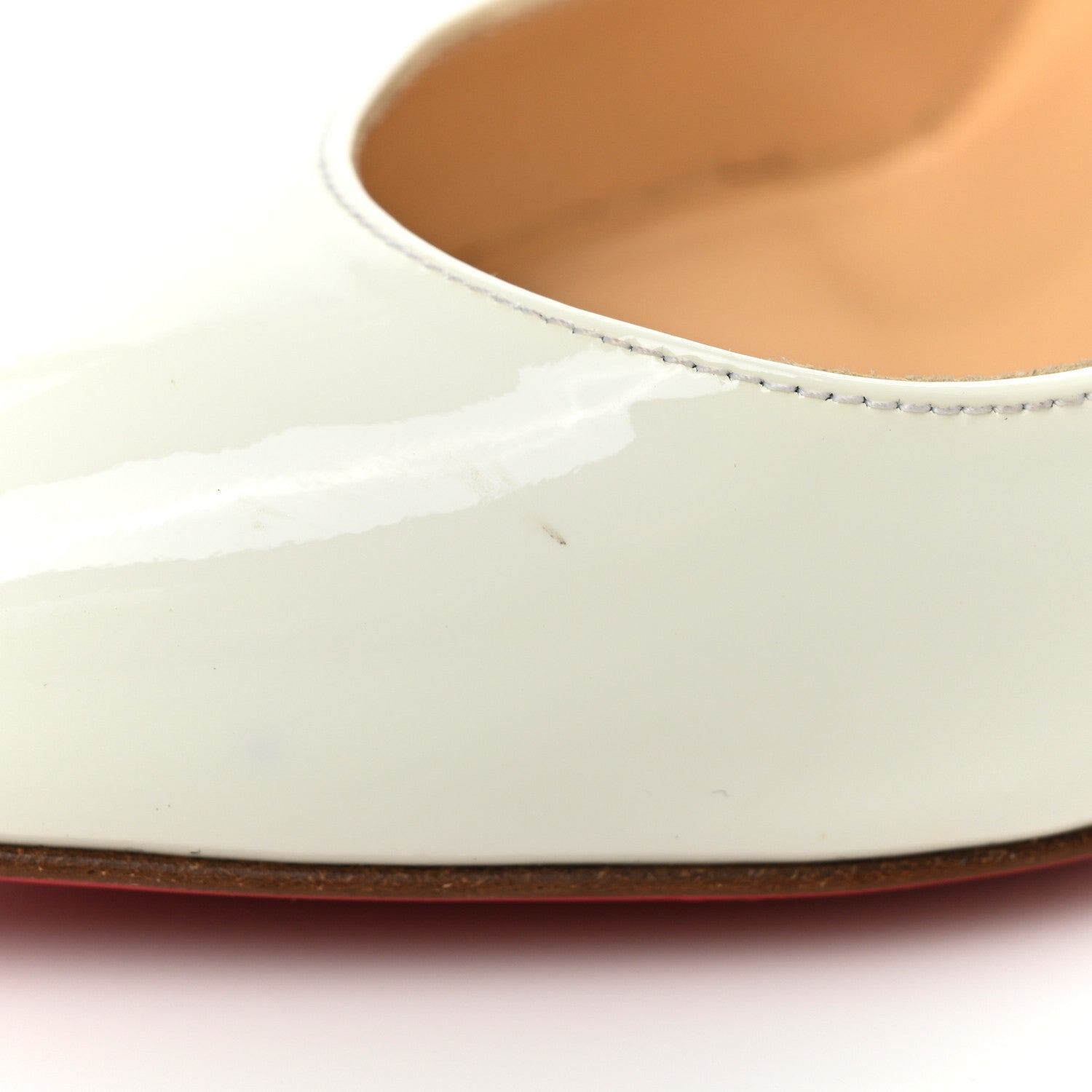 Christian Louboutin Patent Pigalle Follies 100 Pumps 36.5 Snow 10 of 14