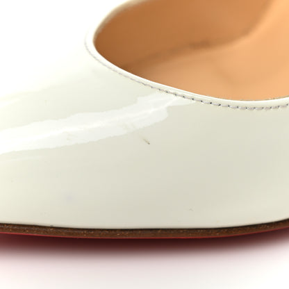 Christian Louboutin Patent Pigalle Follies 100 Pumps 36.5 Snow 10 of 14