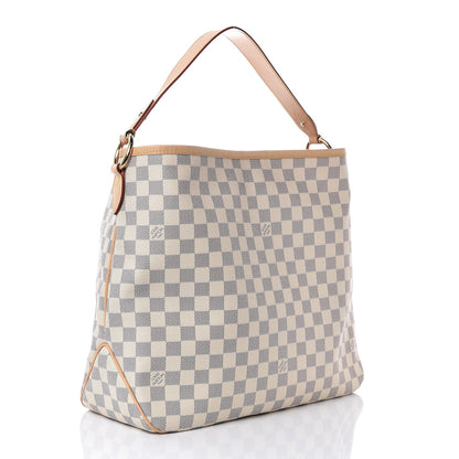 Louis Vuitton Damier Azur Delightful MM Rose Ballerine 3 of 8