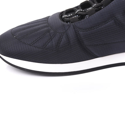 Fendi Nylon Womens FFreedom Sneakers 41 Blue Scuro Black White 10 of 11