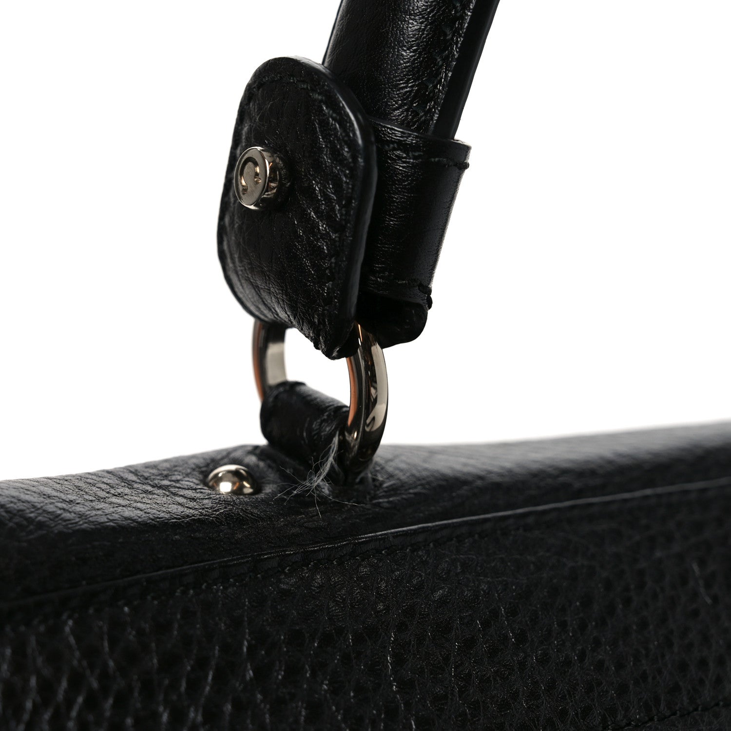 Salvatore Ferragamo Calfskin Large Sofia Shoulder Bag Black 10 of 10