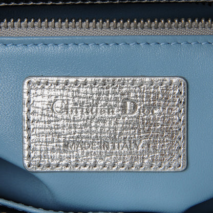 Christian Dior Metallic Grained Calfskin Cannage Small Lucky Badges My Lady Dior Silver 6 of 8