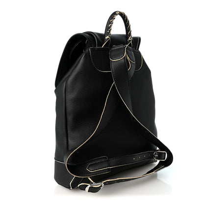 Balenciaga Veau Classic Silver Hardware Traveler Backpack Black 3 of 13