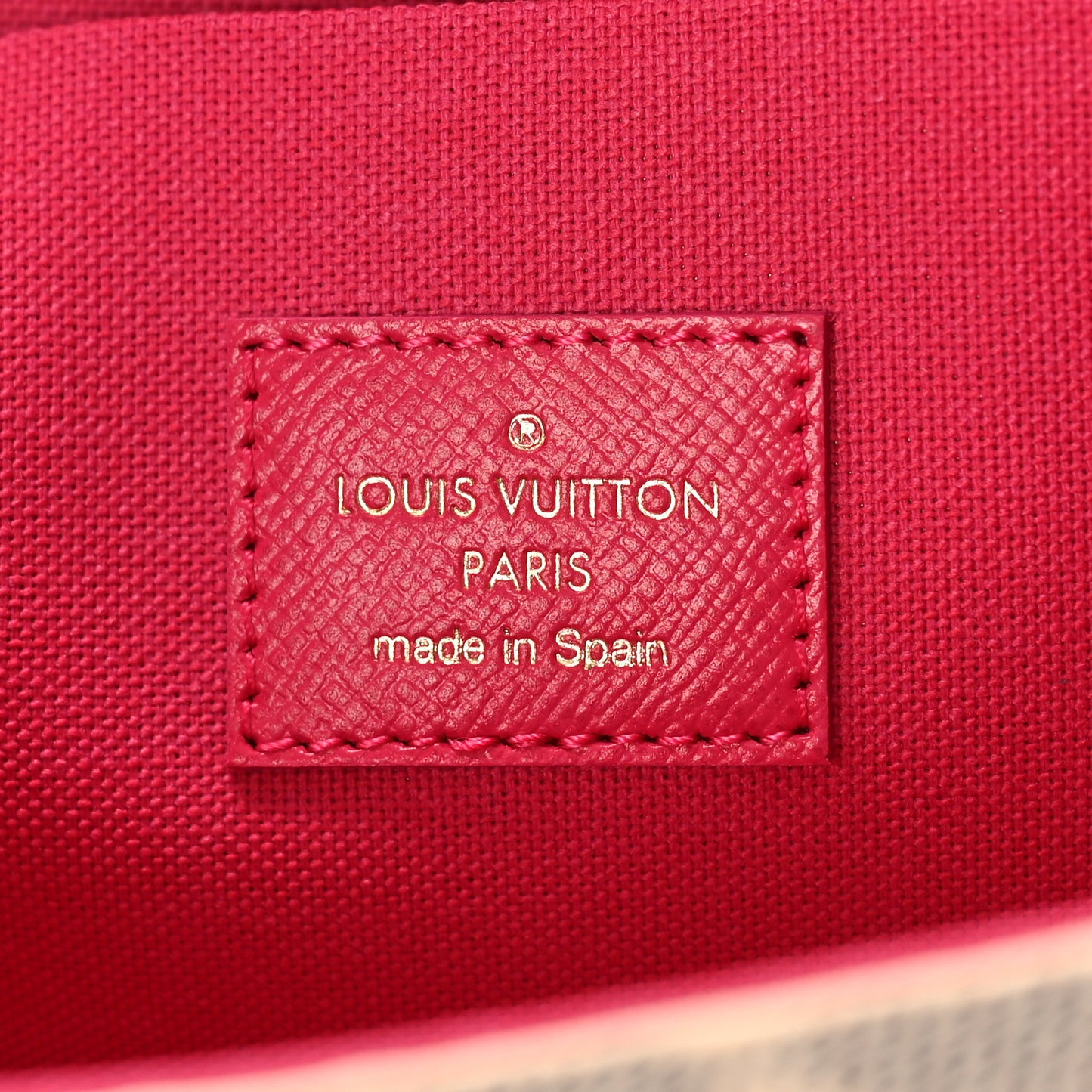 Damier Azur Studded Pochette Felicie Chain Wallet Fuchsia