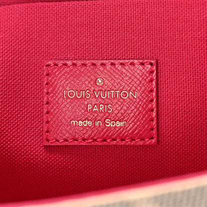 Louis Vuitton Damier Azur Studded Pochette Felicie Chain Wallet Fuchsia 7 of 9