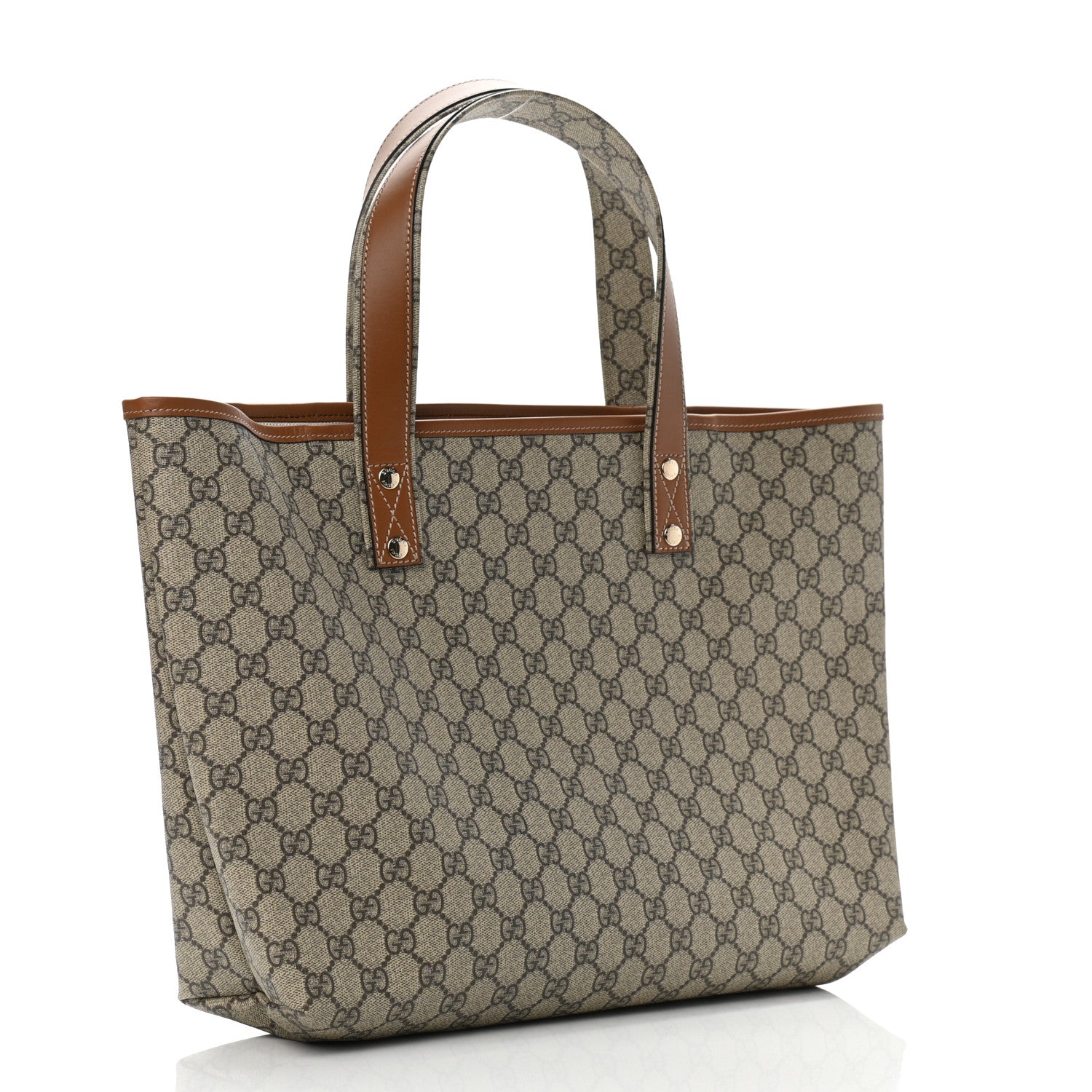 Gucci GG Plus Monogram Medium Signature Web Loop Tote Brown 3 of 10