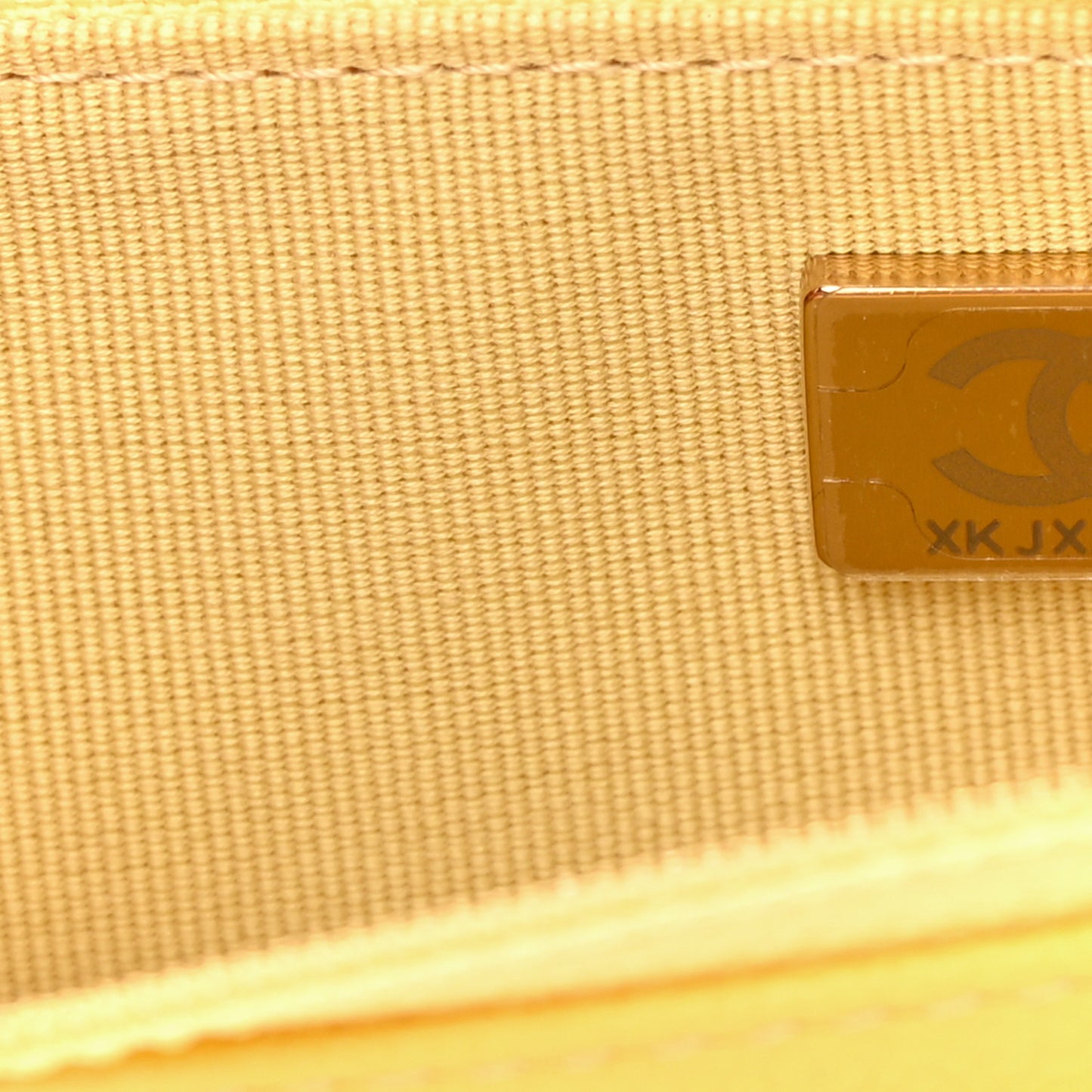 Caviar Quilted Tiny CC Wallet On Chain WOC Yellow