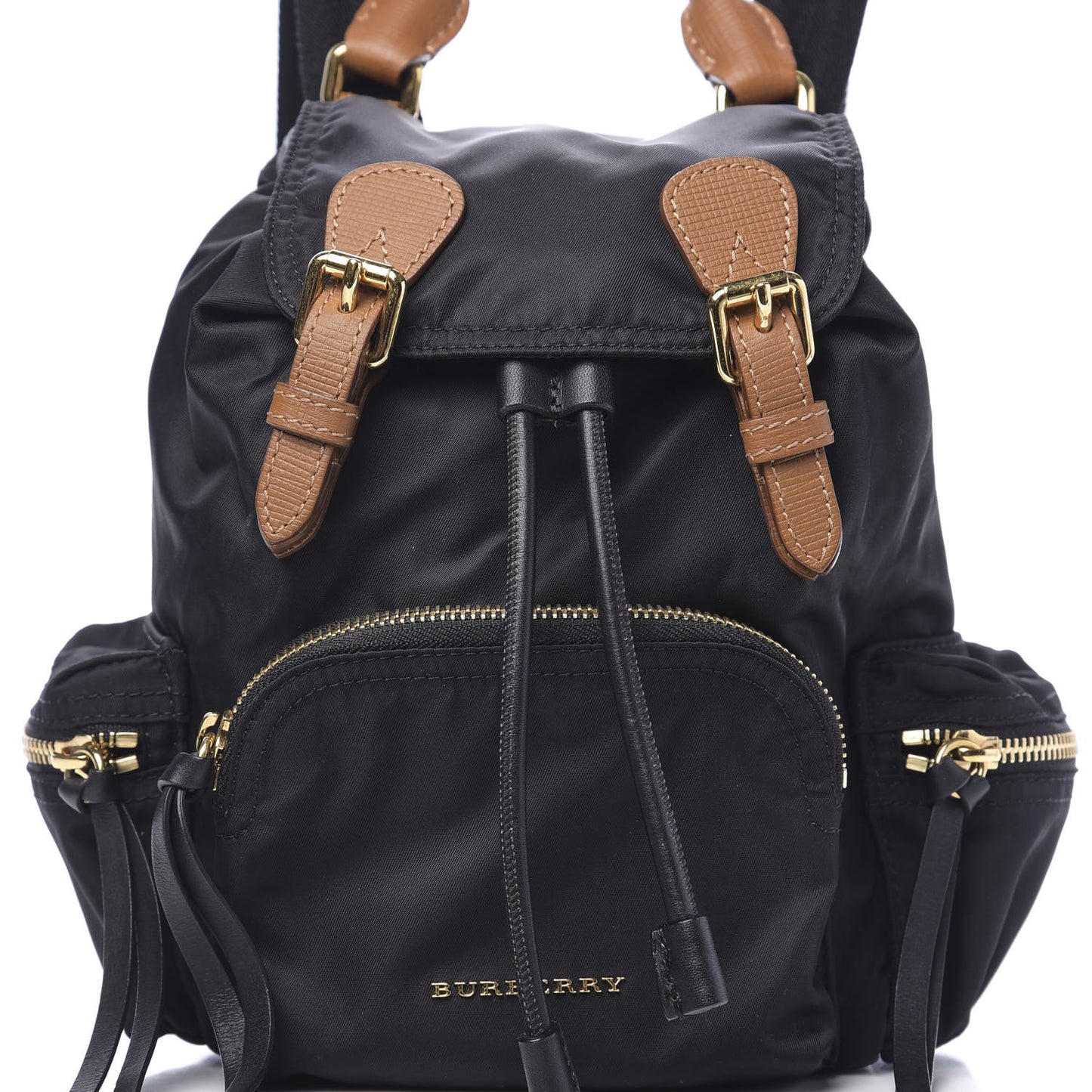 Nylon Small Rucksack Backpack Black