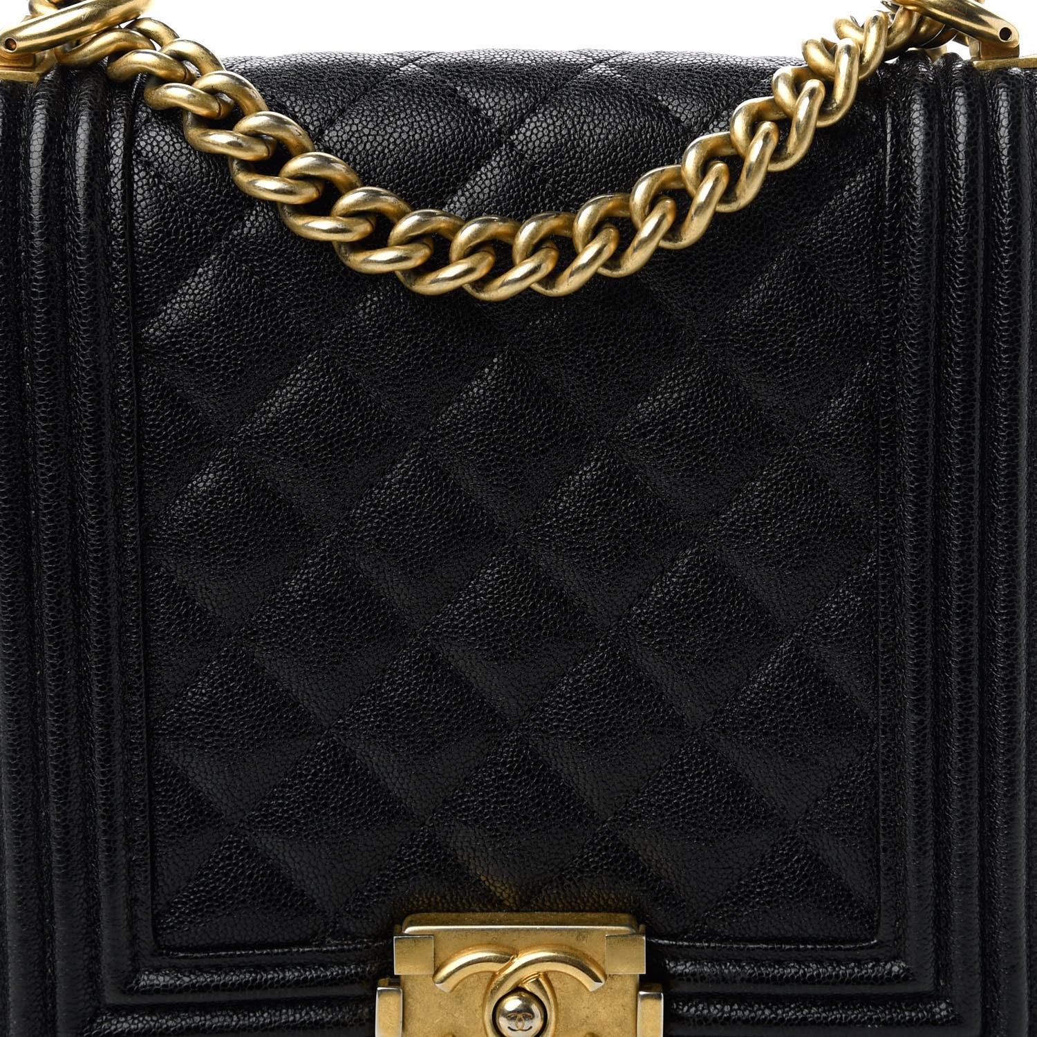 Chanel Caviar Quilted North South Boy Flap Black 10 of 10