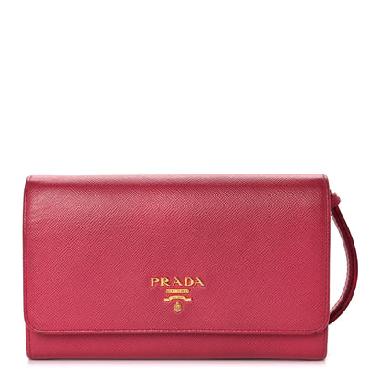 Prada Saffiano Metal Wristlet Wallet 1 of 9