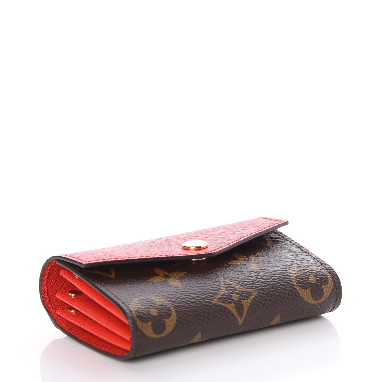 Monogram Sarah Multicartes Coquelicot