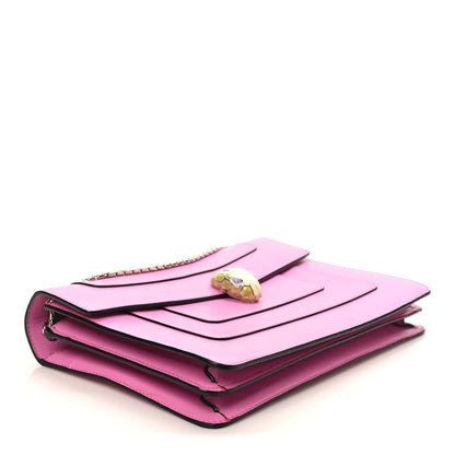 Bulgari Calfskin Serpenti Forever Shoulder Bag Pink 5 of 11
