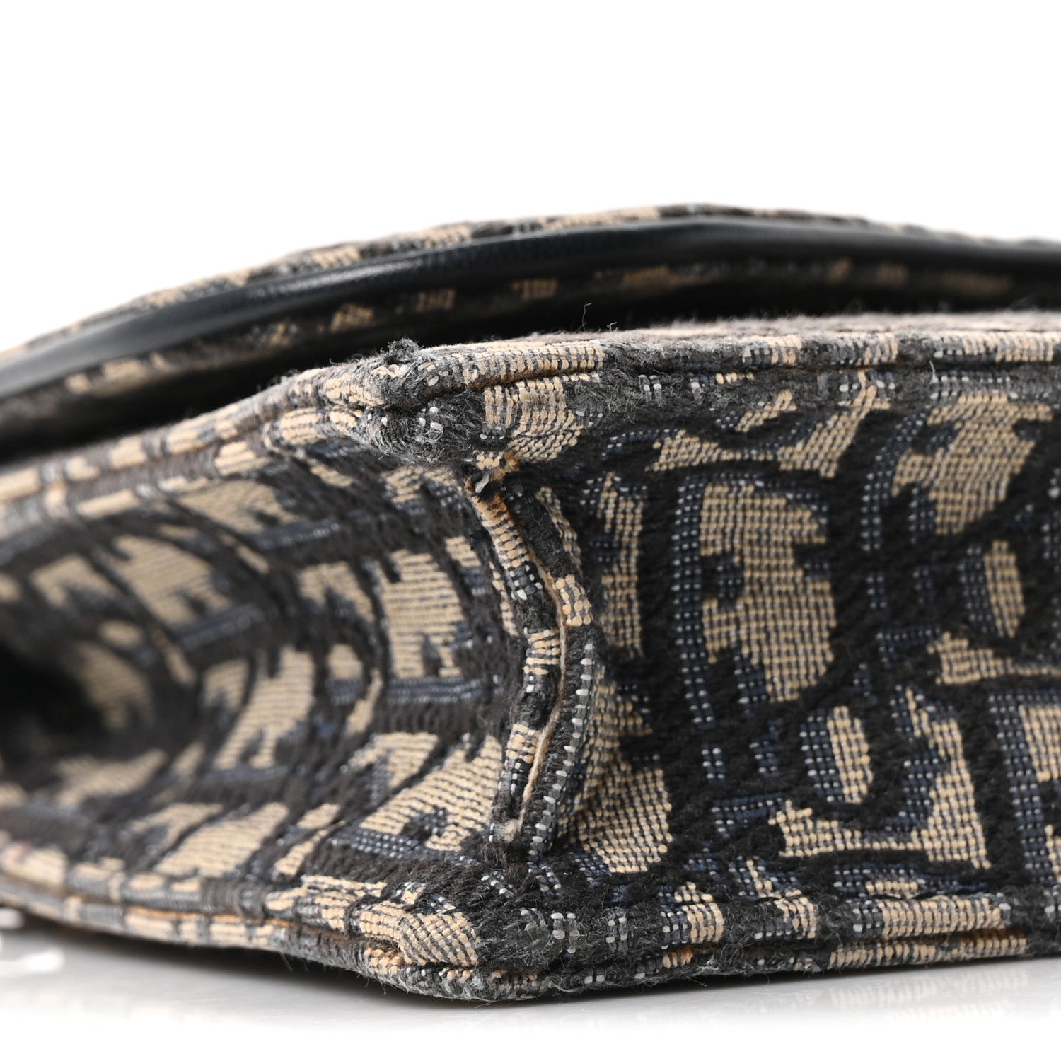 Christian Dior Oblique Saddle Chain Pouch Blue 8 of 9