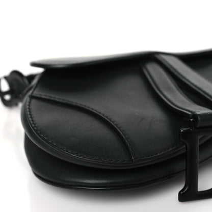 Christian Dior Ultra Matte Calfskin Mini Saddle Bag Black 8 of 10