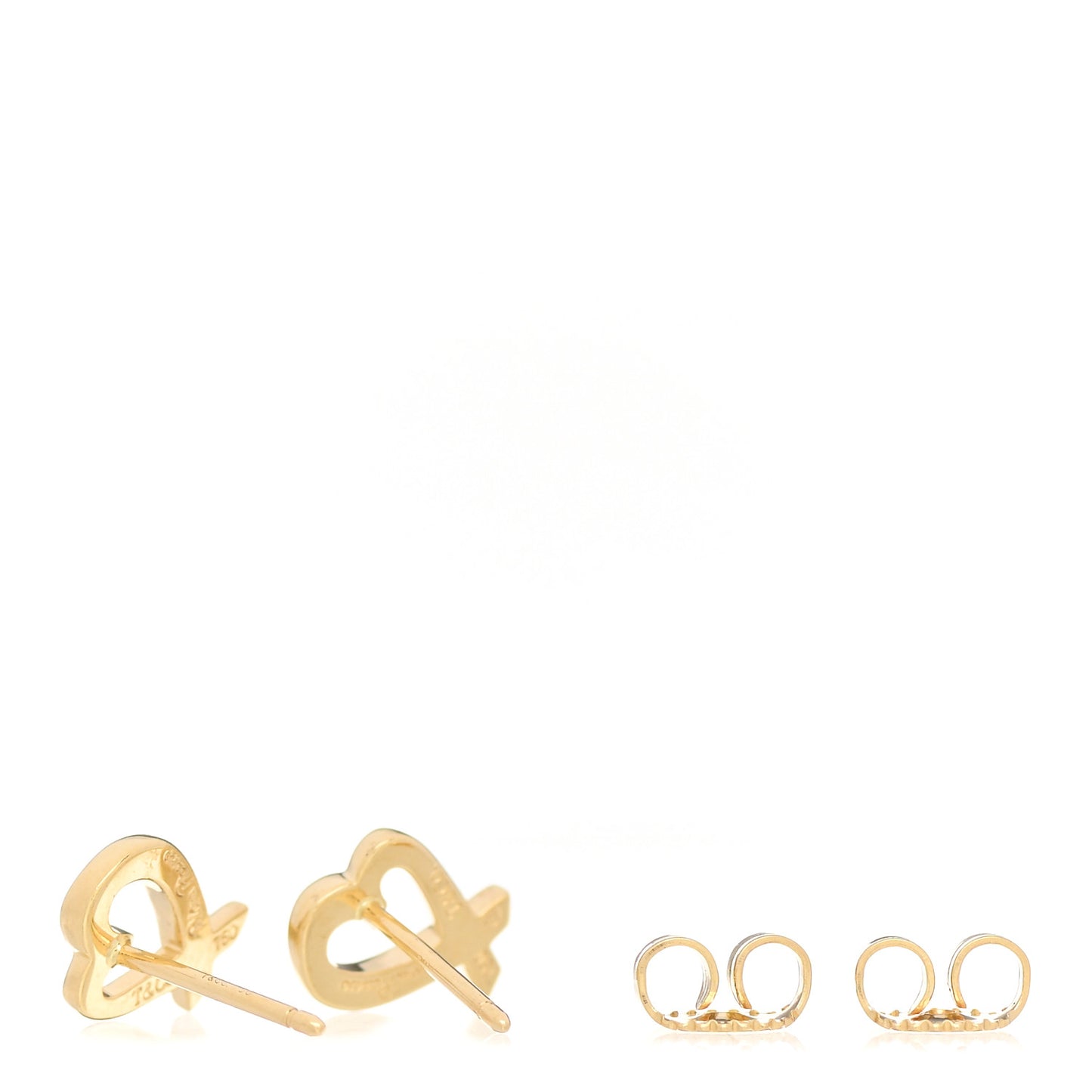 18K Yellow Gold Mini Paloma Picasso Loving Heart Earrings