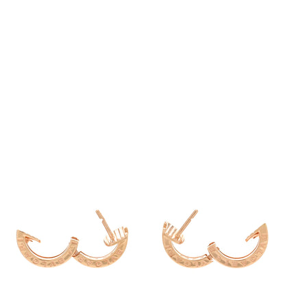 Bulgari 18K Rose Gold Small B.Zero1 Hoop Earrings 3 of 5