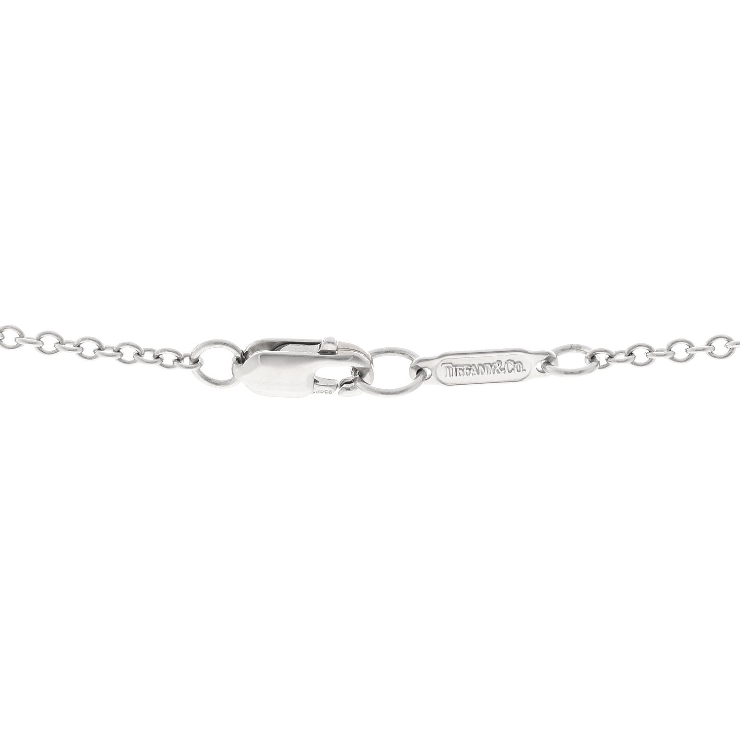 Tiffany Platinum Diamond Swing Chandelier Pendant Necklace 4 of 5