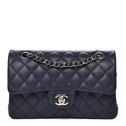 Chanel Caviar Quilted Small Double Flap Navy 1 of 13