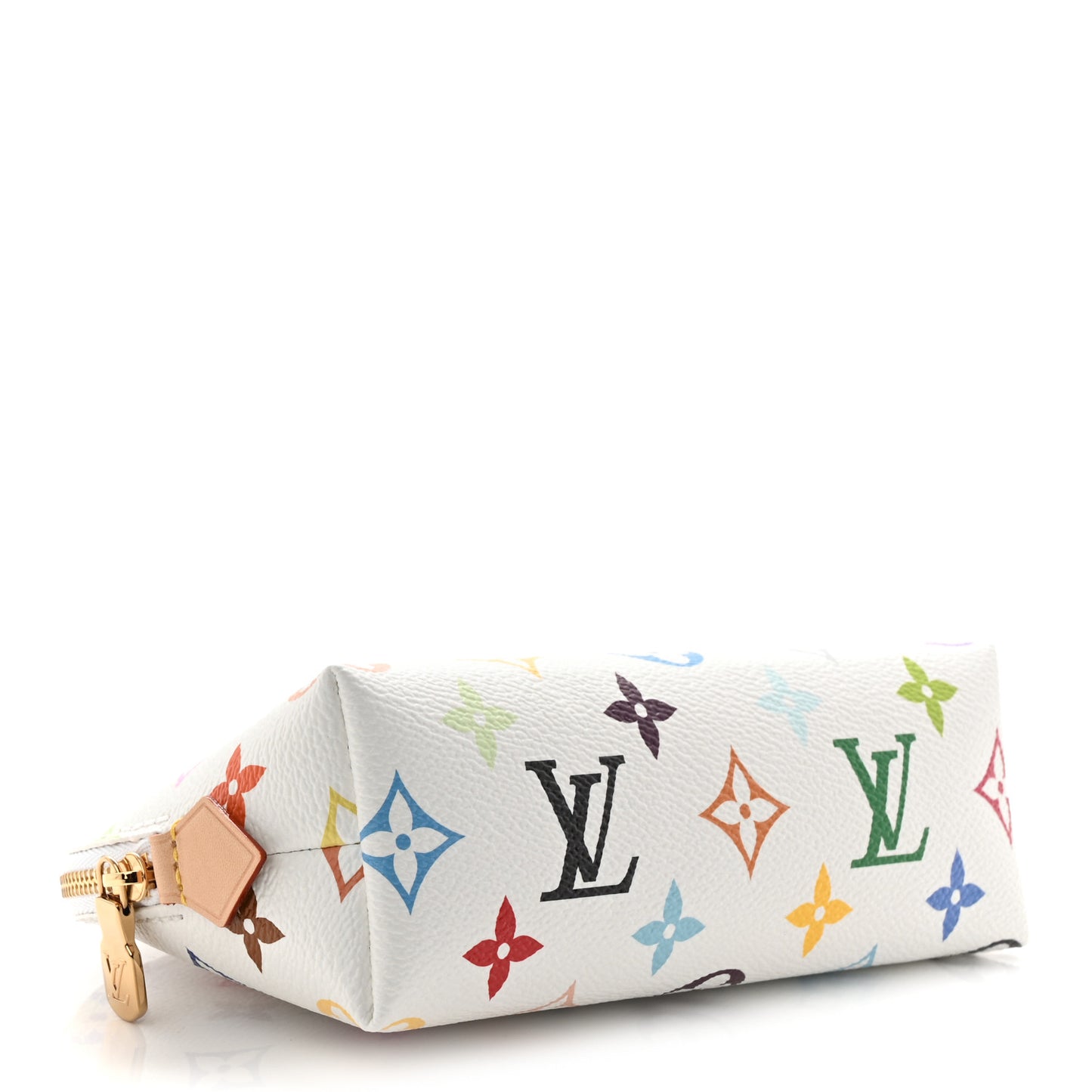 LV x TM Monogram Multicolor Cosmetic Pouch PM White