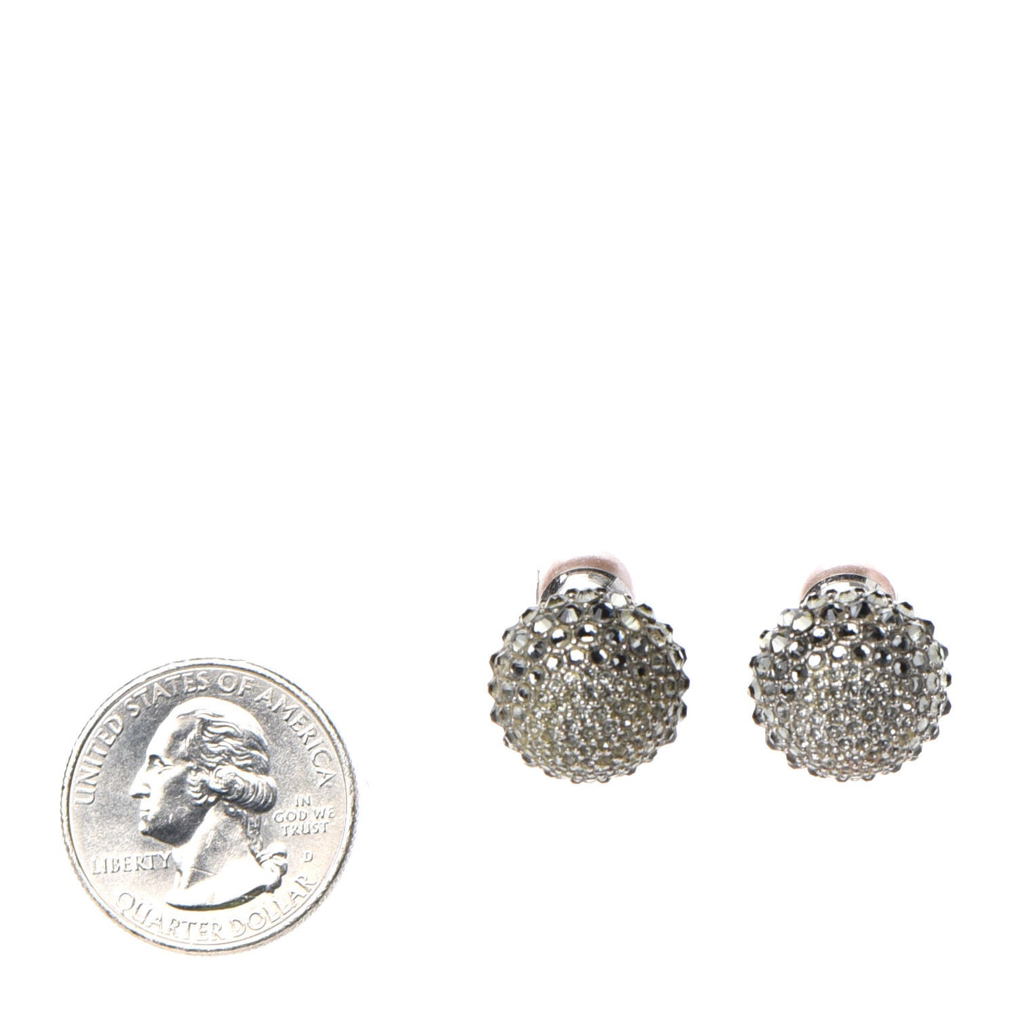 Crystal Mise En Dior Tribal Earrings Grey Pink
