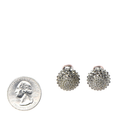 Christian Dior Crystal Mise En Dior Tribal Earrings Grey Pink 2 of 4