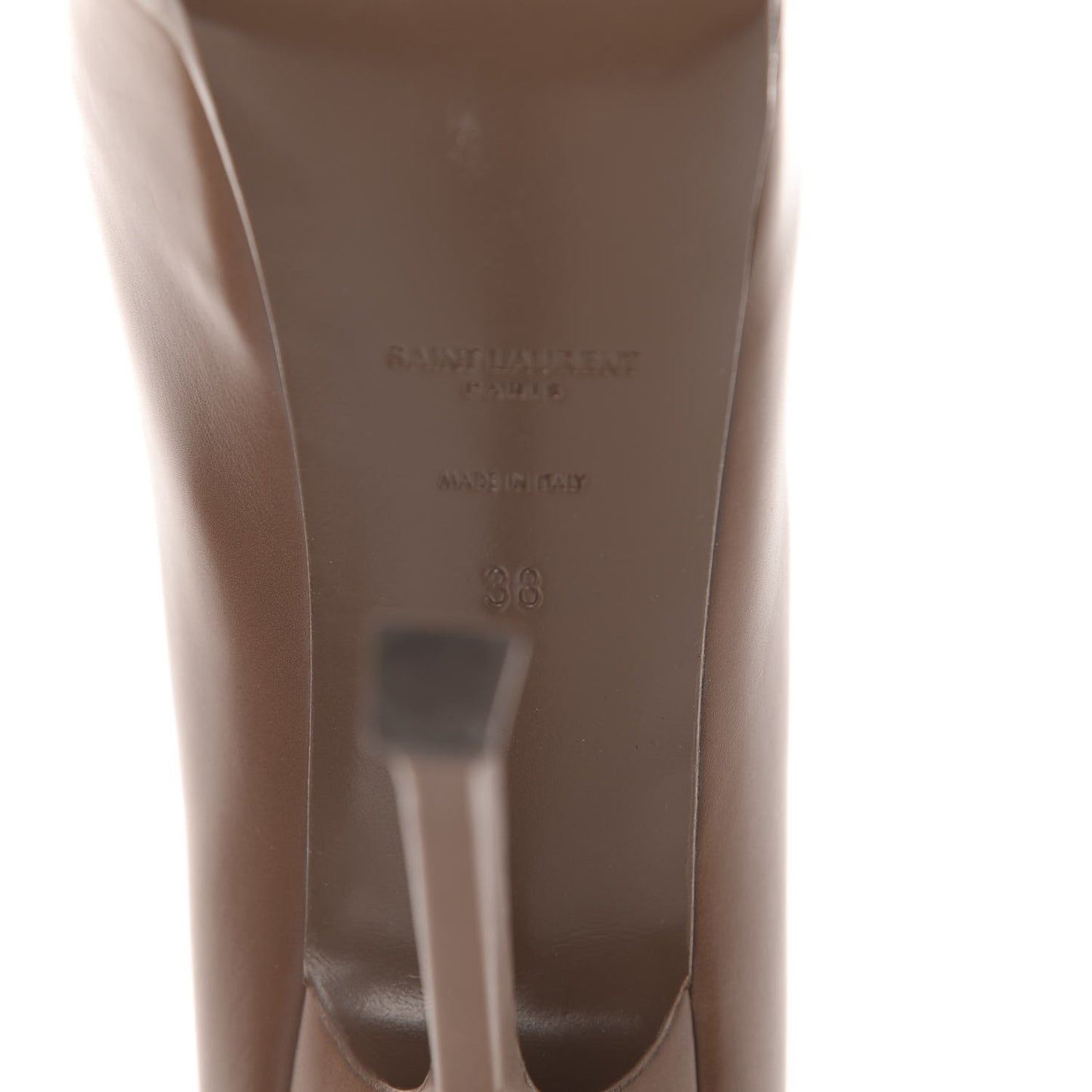 Calfskin Vitello Vernice Tribtoo 105 Pumps 38 Nude Black