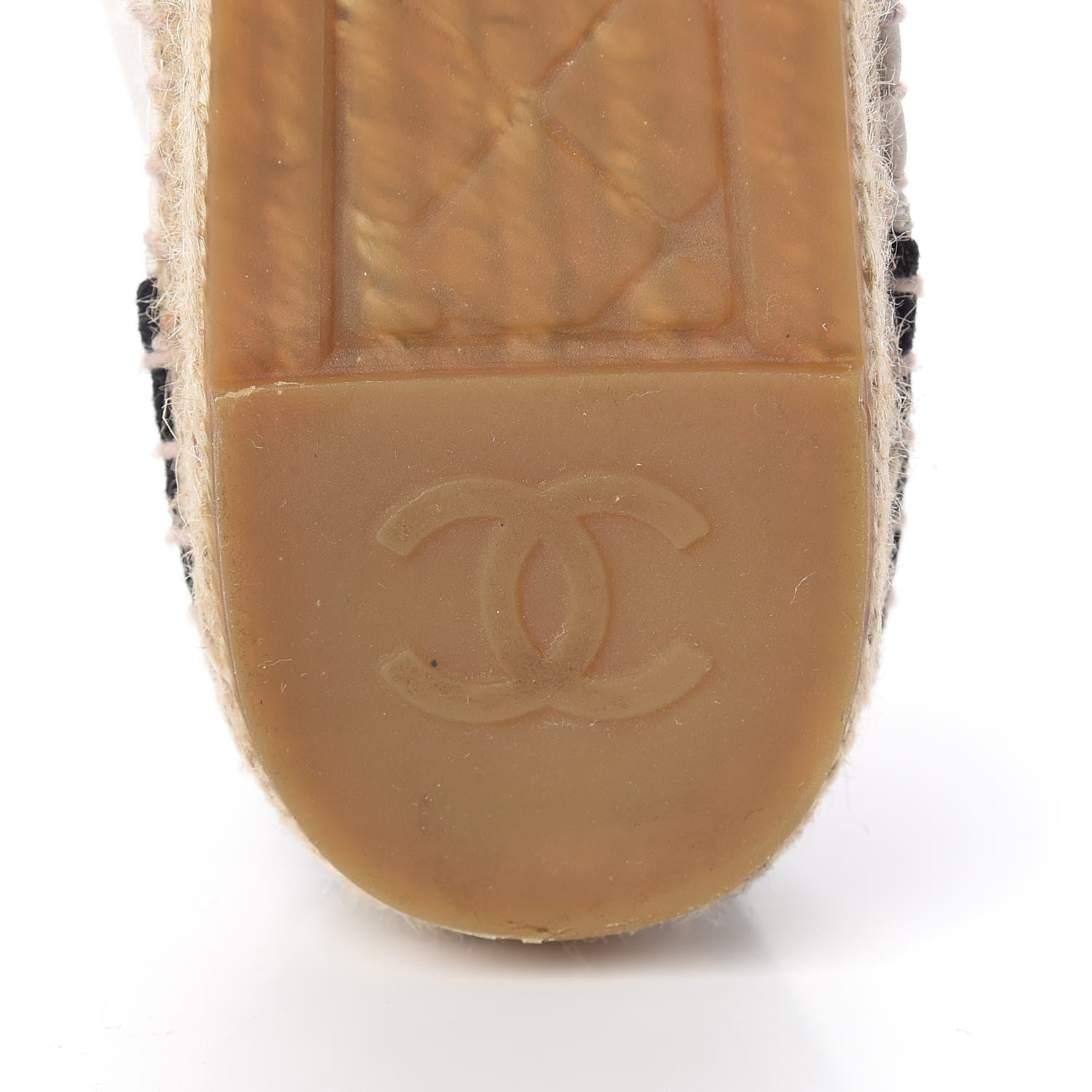 Chanel Lambskin Canvas Cap Toe Lace Up Espadrilles 38 White Black 8 of 12