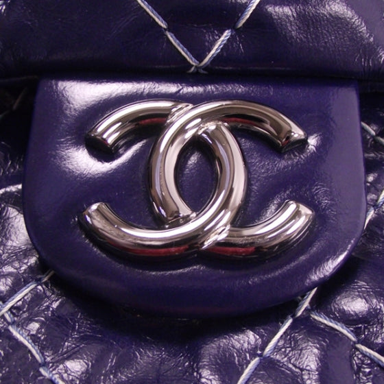 Washed Leather Stitched Medium Flap