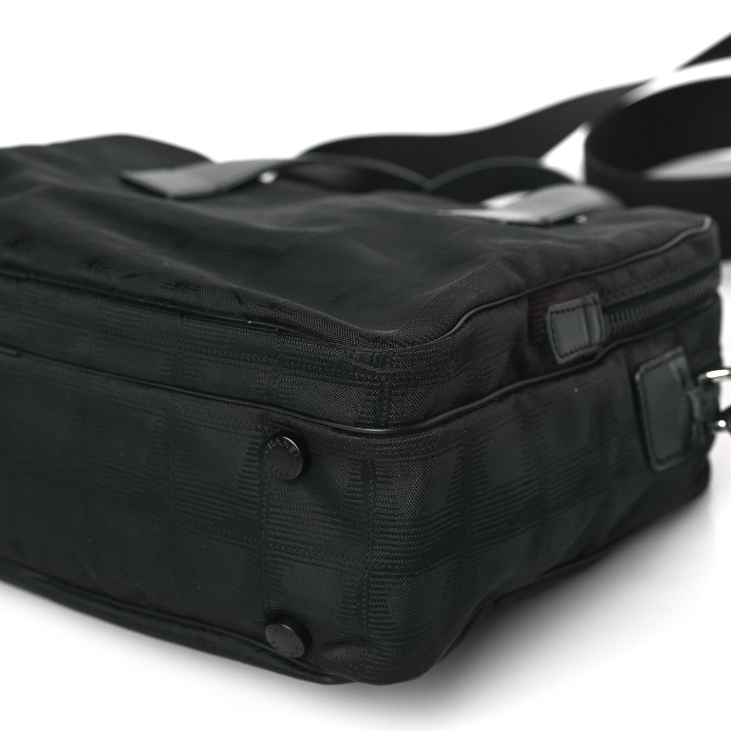 Chanel Nylon Travel Shoulder Bag Black 10 of 11