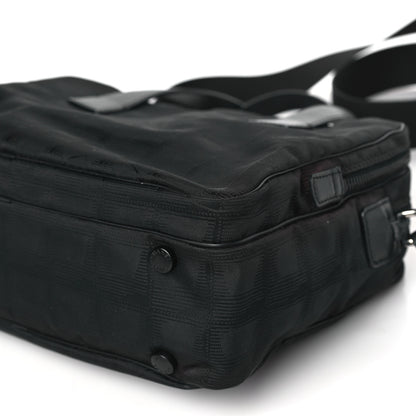 Chanel Nylon Travel Shoulder Bag Black 10 of 11