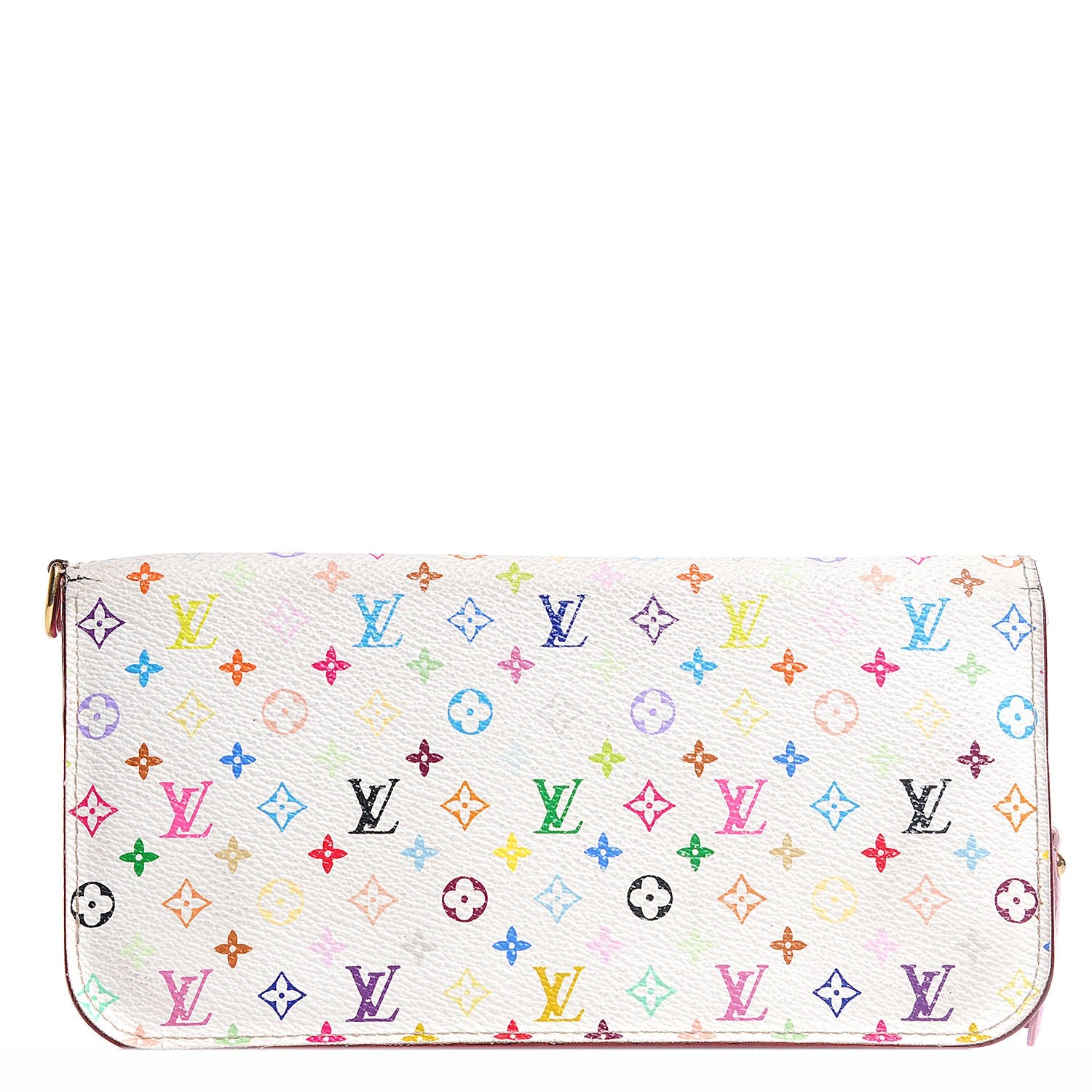 Louis Vuitton Monogram Multicolor Insolite Wallet White Litchi 1 of 7